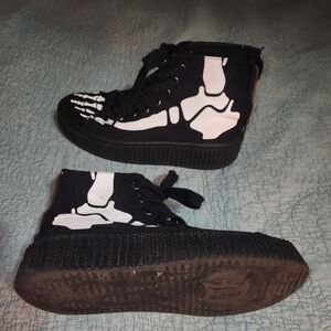 Demonia brand platform Sneakers skeleton